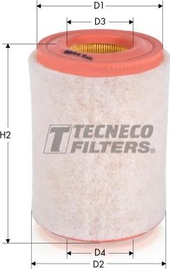 Tecneco Filters AR15010-S - Воздушный фильтр, двигатель autosila-amz.com