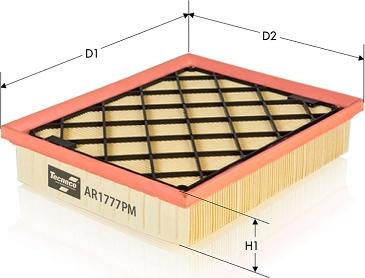 Tecneco Filters AR1777PM - Воздушный фильтр, двигатель autosila-amz.com