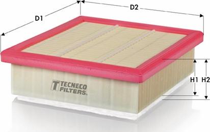 Tecneco Filters AR21002PM-S - Воздушный фильтр, двигатель autosila-amz.com