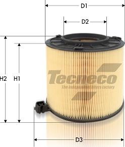 Tecneco Filters AR2246 - Воздушный фильтр, двигатель autosila-amz.com
