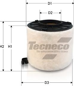 Tecneco Filters AR2247S - Воздушный фильтр, двигатель autosila-amz.com
