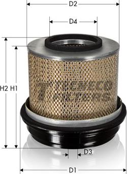 Tecneco Filters AR701-I - Воздушный фильтр, двигатель autosila-amz.com