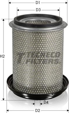 Tecneco Filters AR775-I - Воздушный фильтр, двигатель autosila-amz.com