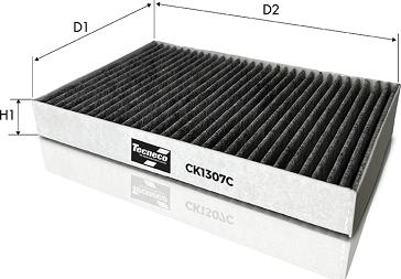 Tecneco Filters CK1307C - Фильтр воздуха в салоне autosila-amz.com
