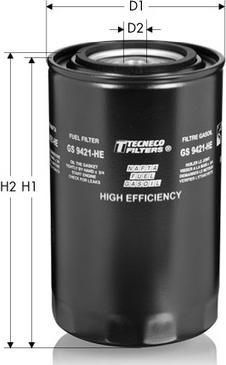 Tecneco Filters GS9421-HE - Топливный фильтр autosila-amz.com