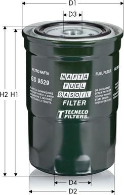 Tecneco Filters GS9529 - Топливный фильтр autosila-amz.com