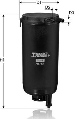 Tecneco Filters GS939/14-P - Топливный фильтр autosila-amz.com