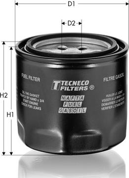Tecneco Filters GS4766 - Топливный фильтр autosila-amz.com