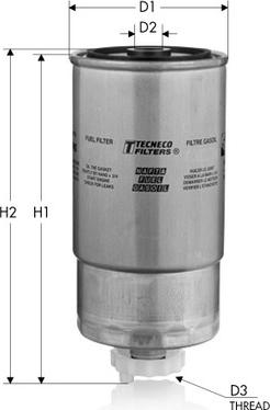 Tecneco Filters GS56 - Топливный фильтр autosila-amz.com
