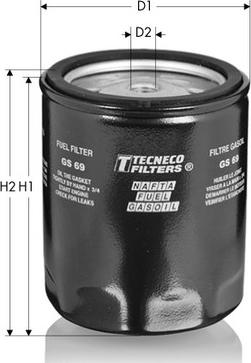 Tecneco Filters GS69 - Топливный фильтр autosila-amz.com