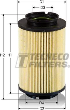 Tecneco Filters GS0308-E - Топливный фильтр autosila-amz.com