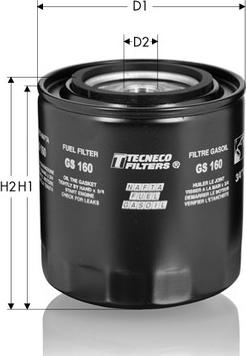 Tecneco Filters GS160 - Топливный фильтр autosila-amz.com