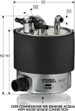 Tecneco Filters GS10535/1 - Топливный фильтр autosila-amz.com