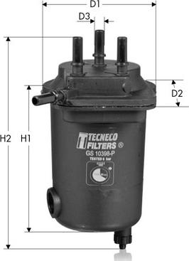 Tecneco Filters GS10398-P - Топливный фильтр autosila-amz.com