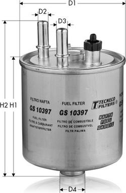 Tecneco Filters GS10397 - Топливный фильтр autosila-amz.com