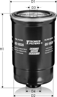 Tecneco Filters GS10235 - Топливный фильтр autosila-amz.com