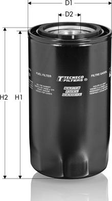Tecneco Filters GS222HWS - Топливный фильтр autosila-amz.com