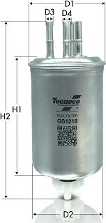 Tecneco Filters GS1218 - Топливный фильтр autosila-amz.com