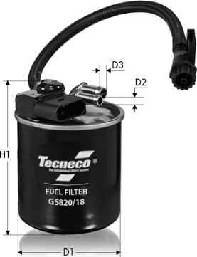 Tecneco Filters GS820/18 - Топливный фильтр autosila-amz.com
