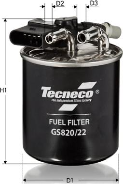 Tecneco Filters GS820/22 - Топливный фильтр autosila-amz.com