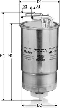 Tecneco Filters GS24/02 - Топливный фильтр autosila-amz.com
