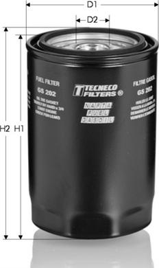 Tecneco Filters GS202 - Топливный фильтр autosila-amz.com