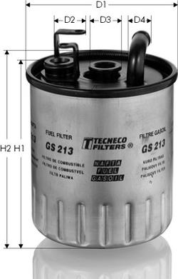 Tecneco Filters GS213 - Топливный фильтр autosila-amz.com