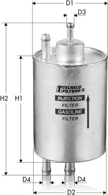 Tecneco Filters IN9527 - Топливный фильтр autosila-amz.com