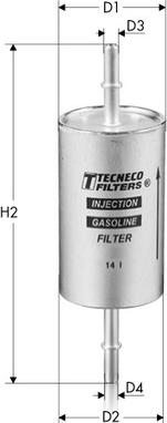 Tecneco Filters IN9839 - Топливный фильтр autosila-amz.com