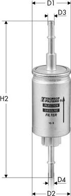 Tecneco Filters IN9292 - Топливный фильтр autosila-amz.com