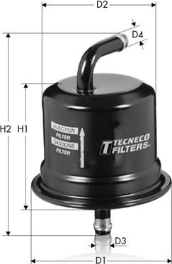 Tecneco Filters IN5974 - Топливный фильтр autosila-amz.com