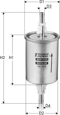 Tecneco Filters IN55/3 - Топливный фильтр autosila-amz.com