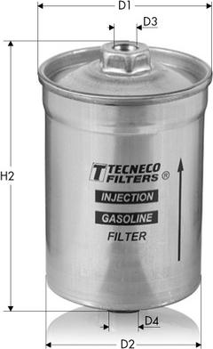 Tecneco Filters IN86 - Топливный фильтр autosila-amz.com