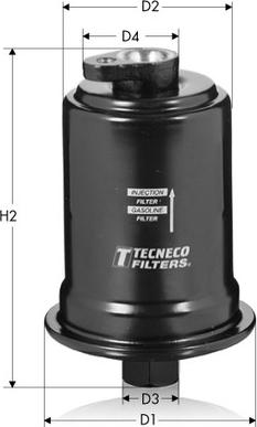 Tecneco Filters IN8160 - Топливный фильтр autosila-amz.com