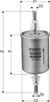 Tecneco Filters IN56 - Топливный фильтр autosila-amz.com