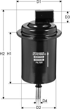 Tecneco Filters IN31911 - Топливный фильтр autosila-amz.com