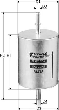 Tecneco Filters IN32 - Топливный фильтр autosila-amz.com