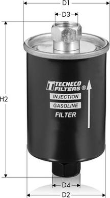 Tecneco Filters IN3727 - Фильтр топливный TECNECO (CADILLAC Eldorado, Seville. CHEVROLET Blazer, Corvette, Tahoe. DAEWOO Espero, Nexia. LAND ROVER Discov autosila-amz.com