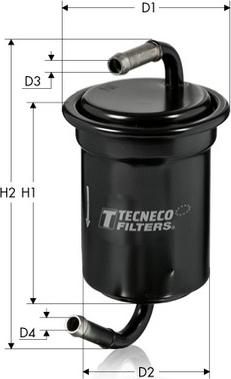 Tecneco Filters IN26 - Топливный фильтр autosila-amz.com