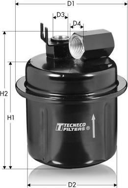 Tecneco Filters IN27 - Топливный фильтр autosila-amz.com