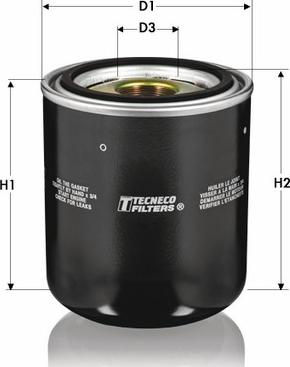 Tecneco Filters OL5693-AIRDRY - Патрон осушителя воздуха, пневматическая система autosila-amz.com