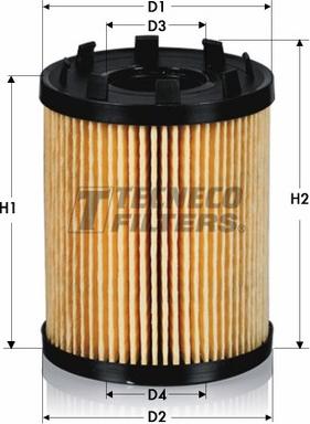 Tecneco Filters OL0246-E - Масляный фильтр autosila-amz.com