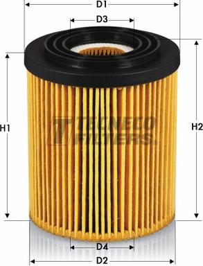 Tecneco Filters OL0236-E - Масляный фильтр autosila-amz.com