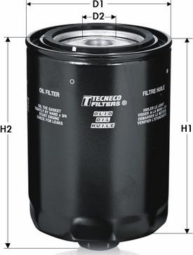 Tecneco Filters OL148 - Масляный фильтр autosila-amz.com