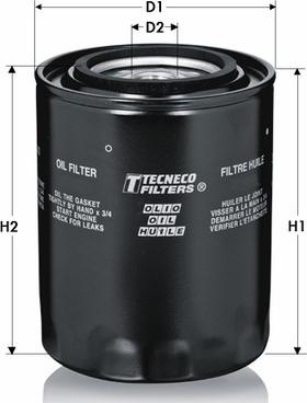 Tecneco Filters OL169 - Масляный фильтр autosila-amz.com