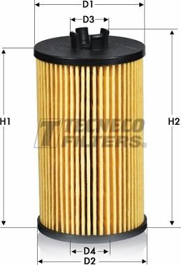 Tecneco Filters OL2153E - Масляный фильтр autosila-amz.com