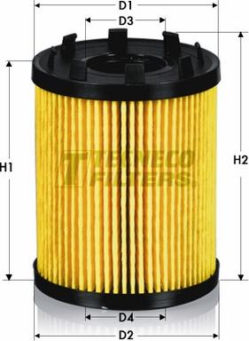 Tecneco Filters OL2157E - Масляный фильтр autosila-amz.com