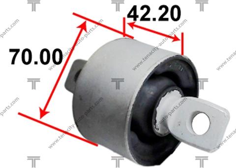 Tenacity AAMMI1052 - Сайлентблок, рычаг подвески колеса autosila-amz.com