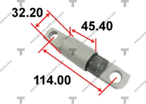 Tenacity AAMNI1057 - Сайлентблок, рычаг подвески колеса autosila-amz.com