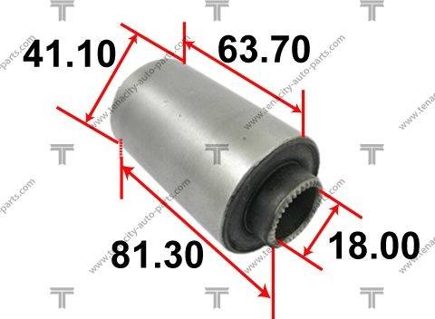 Tenacity AAMNI1065 - Сайлентблок, рычаг подвески колеса autosila-amz.com